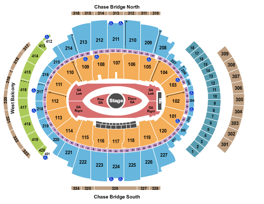 Madison Square Garden The XX Seating Chart